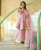Elegance in Bloom: Pink Printed Cotton Kurti with a Sharara Set